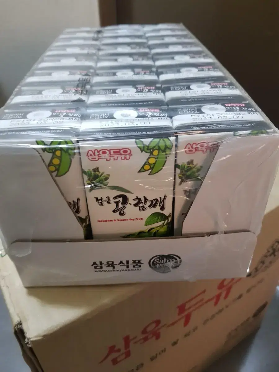 삼육 검은콩참깨두유 190ml 24팩 * 3박스